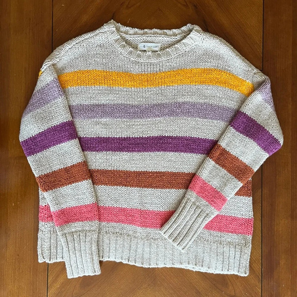 Lou & Grey Sweaters - Lou & Grey for LOFT | Striped Crewneck Sweater | Size Medium